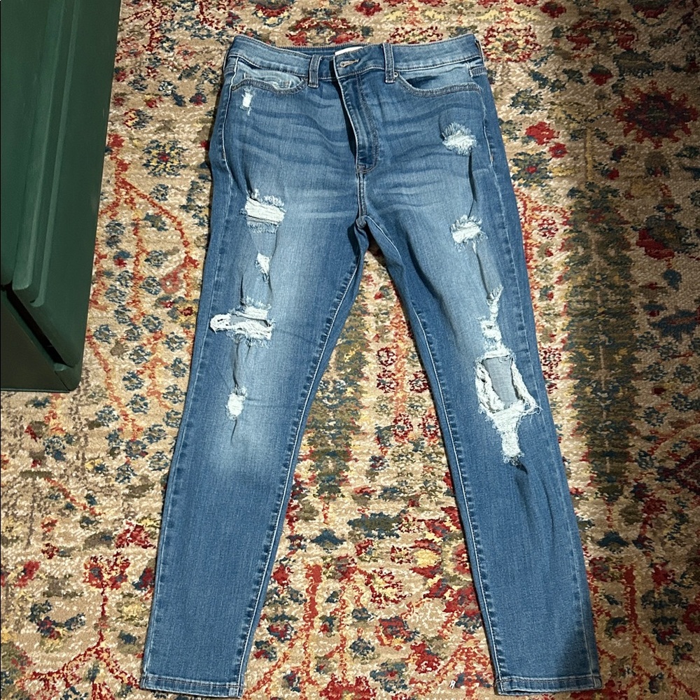 Eunina Distressed Blue Women's Jeans